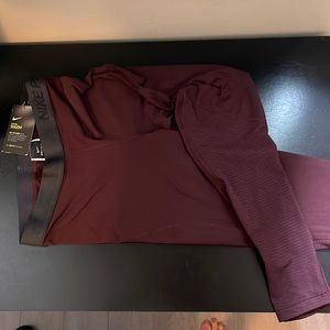 Nike pro warm tight fit, full length leggings